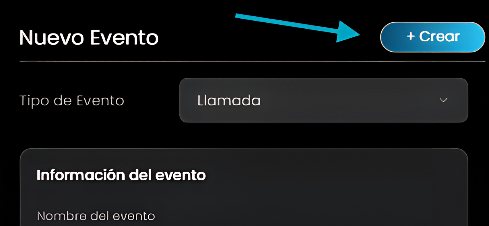 Crear evento