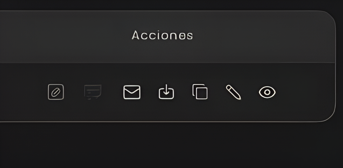 Acciones de las cotizaciones de un cliente
