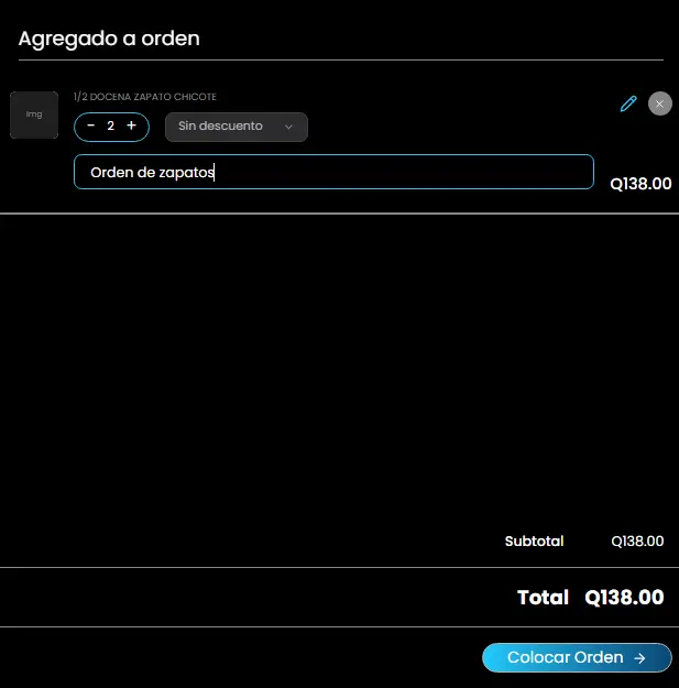 Referencia de producto