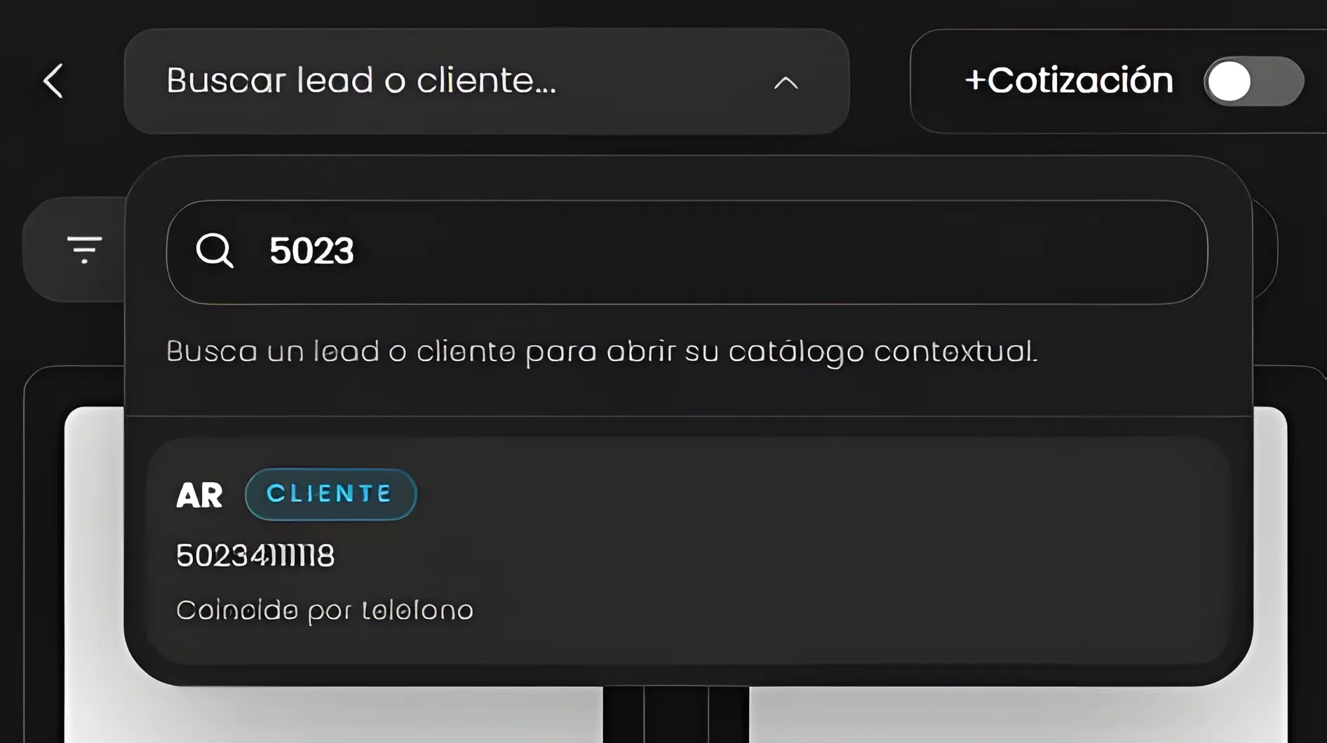 Buscador de lead o cliente